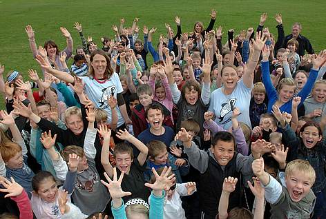 Children of Te Huruhi School who joined forces with WWF-New Zealand to make conservation film 'Take ...
© Chris Gorman / WWF-New Zealand Children of Te Huruhi School who joined forces with WWF-New Zealand to make conservation film 'Take ... rel=